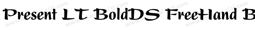 Present LT BoldDS FreeHand Bold字体转换